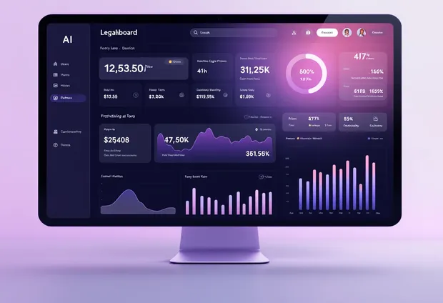Analytics dashboard on a desktop monitor